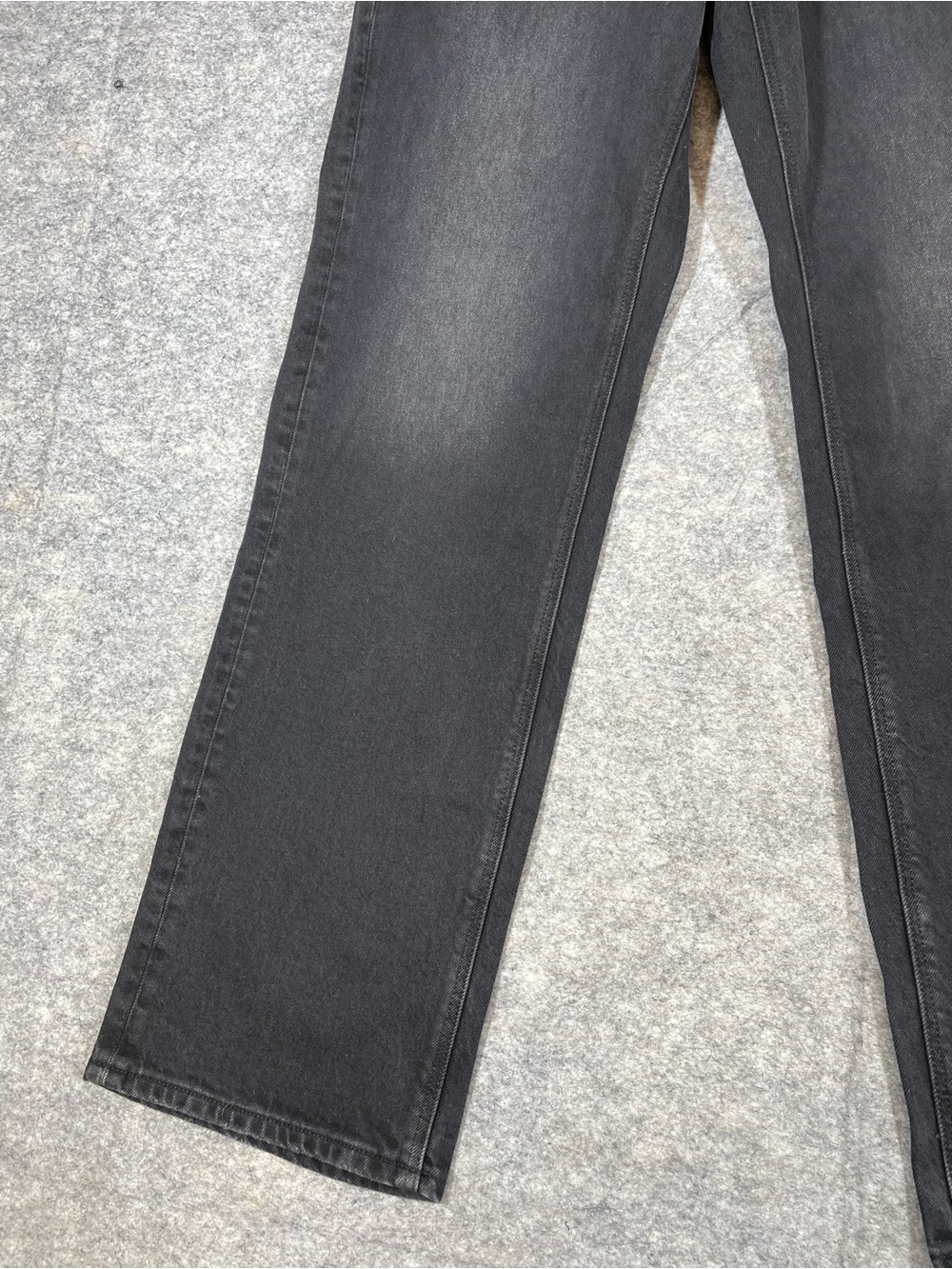 American Eagle Curvy Straight Stretch Black Bootcut Jeans Size 8 Long Y2K Casual - Picture 4 of 16